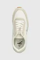 beige Calvin Klein Jeans sneakers RETRO RUNNER LOW LACE NY ML