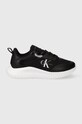 Calvin Klein Jeans sneakersy EVA RUNNER LOW LACE MIX ML WN ultralekkie czarny YW0YW01442