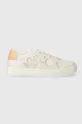 bianco Calvin Klein Jeans sneakers in pelle CLASSIC CUPSOLE ELAST LTH Donna