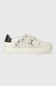 bianco Calvin Klein Jeans sneakers in pelle CLASSIC CUPSOLE ELAST LTH Donna
