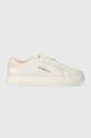 Calvin Klein Jeans sneakers din piele CLASSIC CUPSOLE LOWLACEUP LTH WN Planet friendly alb YW0YW01444