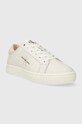 Calvin Klein Jeans sneakers din piele CLASSIC CUPSOLE LOWLACEUP LTH WN YW0YW01444 alb AW24