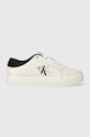 Calvin Klein Jeans sneakersy skórzane CLASSIC CUPSOLE LOWLACEUP LTH WN Planet friendly biały YW0YW01444