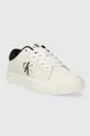 Calvin Klein Jeans sneakers in pelle CLASSIC CUPSOLE LOWLACEUP LTH WN bianco