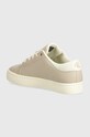 Obuwie Calvin Klein Jeans sneakersy skórzane CLASSIC CUPSOLE LOWLACEUP LTH WN YW0YW01444 beżowy