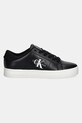Kožené sneakers boty Calvin Klein Jeans CLASSIC CUPSOLE LOWLACEUP LTH WN YW0YW01444 černá AW24