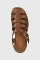 brązowy Barbour sandały skórzane Macy