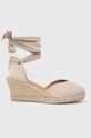 Barbour espadrilles velúrból Juana bézs