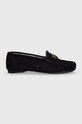 Barbour mokasyny zamszowe Anika LFO0698NY98 granatowy SS24