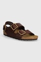 Kožené sandále Birkenstock Milano Bold Gap usňová koža hnedá 1023595