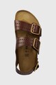 Birkenstock sandale de piele Milano Bold Gap maro 1023595