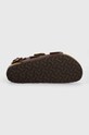 Birkenstock sandale de piele Milano Bold Gap 1023595 maro