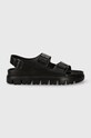 Birkenstock sandale de piele BIRKENSTOCK X PAPILLIO Milano 1024608 negru SS24