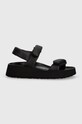 Birkenstock sandały skórzane Theda 1026877 czarny SS24