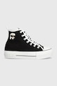 Karl Lagerfeld trampki KAMPUS MAX NFT platforma czarny KL60444.900