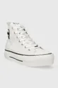 Πάνινα παπούτσια Karl Lagerfeld KAMPUS MAX NFT λευκό