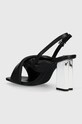 Încălțăminte Karl Lagerfeld sandale de piele KL TOWER KL33915.000 negru