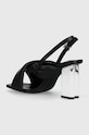 Încălțăminte Karl Lagerfeld sandale de piele KL TOWER KL33915.000 negru