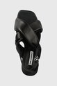 Karl Lagerfeld sandale de piele KL TOWER negru KL33915.000