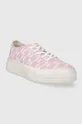 Πάνινα παπούτσια Karl Lagerfeld KONVERT ροζ