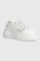 Karl Lagerfeld sneakers KREEPER LO pelle fiore bianco KL42324.411