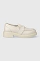 Кожаные мокасины Karl Lagerfeld MACIE KL платформа белый KL41210.011