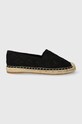Karl Lagerfeld espadrile KAMINI NFT textil negru KL80124A.900