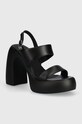 Karl Lagerfeld sandale de piele ASTRAGON HI gros negru KL33724.000
