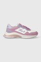 Karl Lagerfeld sneakers din piele intoarsă LUX FINESSE KL63114.71R violet SS24