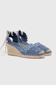 Karl Lagerfeld espadrile KAMINI MID KL32206.DLB albastru SS24