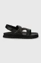 Gant sandale de piele Mardale 28501595.G00 negru SS24