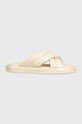 Gant slapi de piele Clareha 28561578.G125 bej SS24