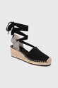 Gant espadryle Luliza tekstylny czarny 28568593.G00