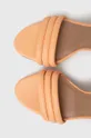 oranžna Usnjeni sandali BOSS Janet