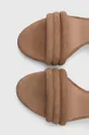 Sandale od brušene kože BOSS Janet Ženski