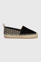 BOSS espadryle Madeira płaski czarny 50516701.001