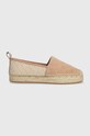 Espadrile od brušene kože BOSS Madeira tekstil bež 50516701.235