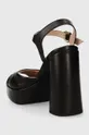 Love Moschino sandali in pelle Gambale: Pelle naturale Parte interna: Pelle naturale Suola: Materiale sintetico