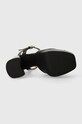 Love Moschino sandale de piele JA1607CG1IIE0000 negru