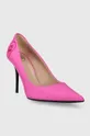 Кожаные туфли Love Moschino розовый