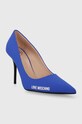 Love Moschino szpilki JA10089G1IIM0715 niebieski SS24