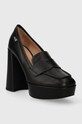 Love Moschino pantofi de piele JA1011CG1IIA0000 negru SS24
