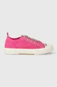 rosa Love Moschino scarpe da ginnastica Donna