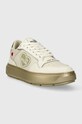 Love Moschino sneakersy skórzane JA15204G1IJC290A beżowy SS24