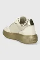 Love Moschino sneakersy skórzane Cholewka: Materiał tekstylny, Skóra naturalna, Wnętrze: Materiał syntetyczny, Materiał tekstylny, Podeszwa: Materiał syntetyczny