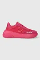 rosa Love Moschino sneakers Donna