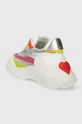 Love Moschino sneakers Gambale: Materiale tessile, Pelle naturale Parte interna: Materiale sintetico, Materiale tessile Suola: Materiale sintetico