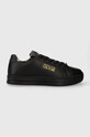 Tenisky Versace Jeans Couture Court 88 imitácia kože čierna 76VA3SKL.ZPA48.899