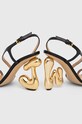 Kožené sandály JW Anderson Bubble Heel černá ANW42050A.999