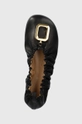 black JW Anderson leather ballet flats Ballerina